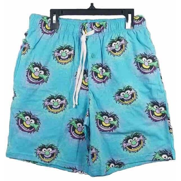 DISNEY Parks Muppets ANIMAL PAJAMA SHORTS DRAWSTRING ADULT Unisex Size SMALL - Picture 1 of 9